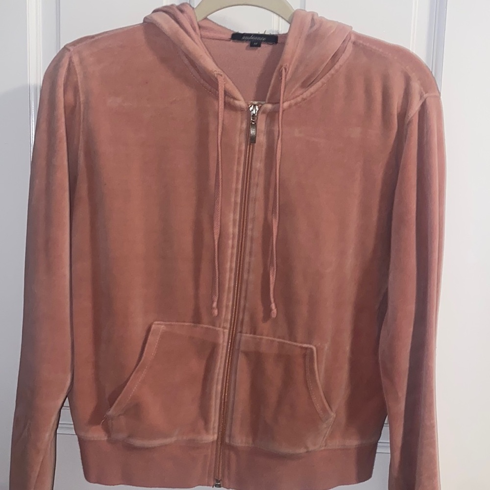 Pink jacket.